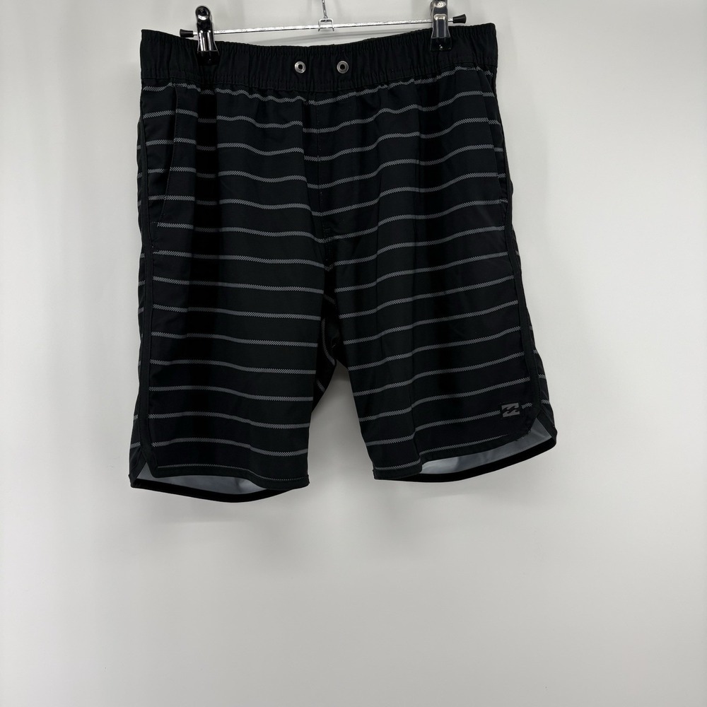 Billabong Men's Black Crossfire Elastic Waist Submersible Shorts SZ Small